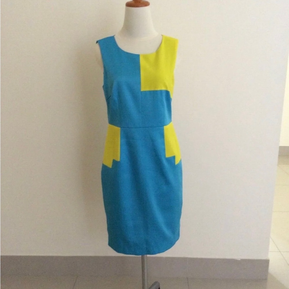NEW BCBG MAXAZRIA DRESS COLORBLOCK